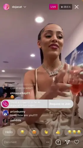 Doja Cat notices armpit hair growing