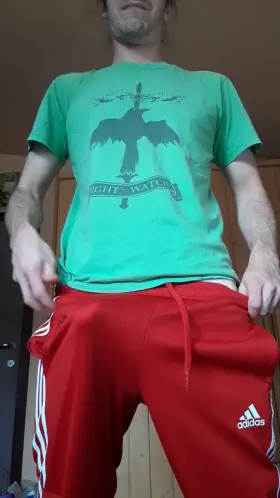 I can never keep it in my sweatpants