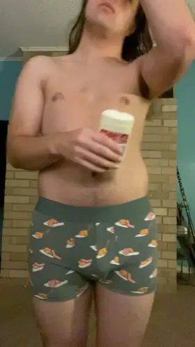 Anyone like watching guys put on deodorant?