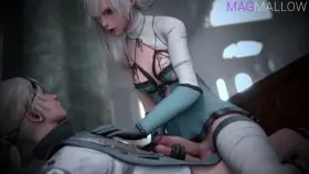 Kaine and nier rubbing dicks - animation by magmallow