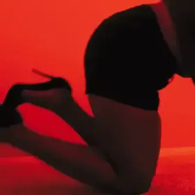 In red , in heels, on my knees... wanting attention ♥️ [f][self]