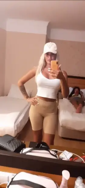 I think my sister in the background thinks that I am a dirty slut hahah