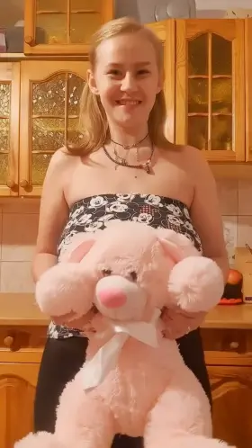 With and without plushi on my boobs