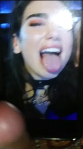 Love cumming on Dua lipa