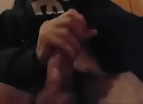 Watch my massive cock pulsating as I empty my balls inside you