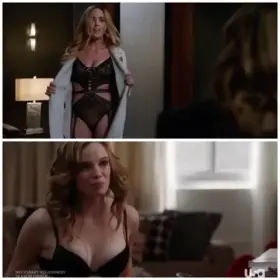 Caity Lotz and Danielle Panabaker