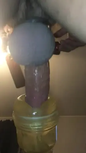 Cockring Vibrating Prostate Plug Fleshlight / Fleshjacks Fuck with Cumshot !!