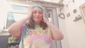 Relaxing outdoors...had to show off my cute titties hehe