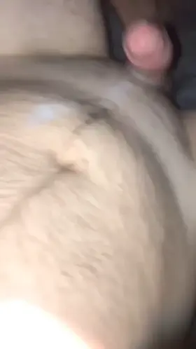 Accidental cumshot with no hands