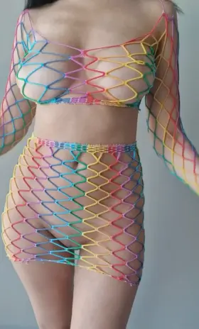 Fishnet outfit