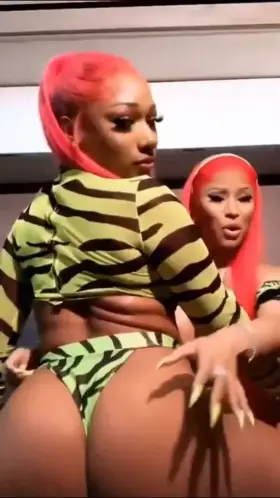 Nicki feeling Meg up