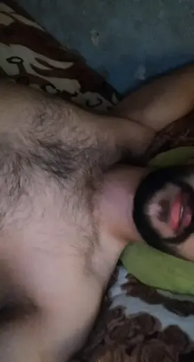 Wet my beard or Ride my cock?