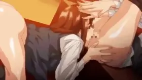 Sister teaches her little brother and his girlfriend different Sex techniques (Hentai - Megane no Megami)