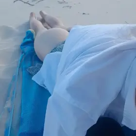 Showing off my booty at the beach. I think it may have burned.. 😳