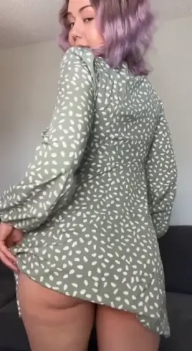 If we hang out and I wear this dress with nothing underneath just know that I want to suck your dick