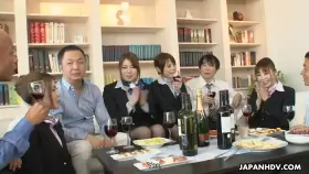 Flight Attendant Gangbang with Reika Ichinose Kotori Shirayuki Mio Ozora Erena Mizuhara