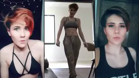 Short haired sweet girl getting a multiple pounding