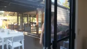 Me and my girlfriend shared my roommate’s huge cock! We took turns fucking him bareback