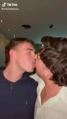 Straight Drunken Men Kissing