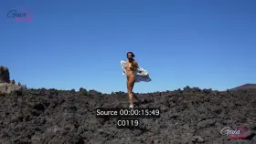 naked on the volcano