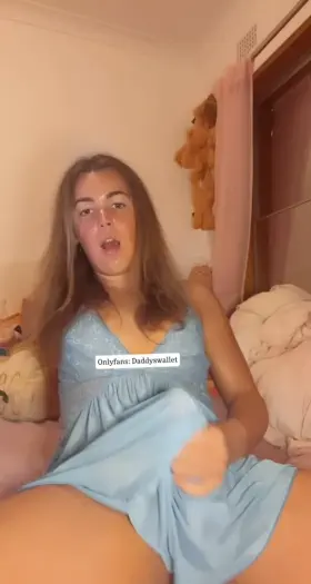 I cant find someone brave enough to lift up my dress and taste my girl cock 🤔