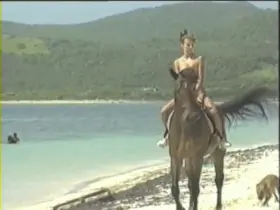 Beach at Club Orient (Parafotos - Treasured Island (UK1993))