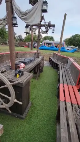 Sucking dick on a pirate ship with dozens of people walking by and cheering. What a thrill!!!