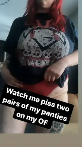 [Selling] [Canada] 👅 who wants to buy two pairs of my wet panties and videos of me peeing myself in them? DM me for details 💦