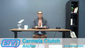 She Came Hard! She Really Likes Reading The News...... :P