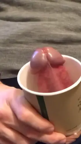 [PROOF] Cum in coffee cup