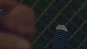 Allowing my cuck hubby to play with his little cock as I allow my sexy young hung stud fuck me from behind! [oc]