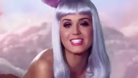 Katy Perry Naked in Candy Land Clouds from 'California Gurls' (with sound in comments)