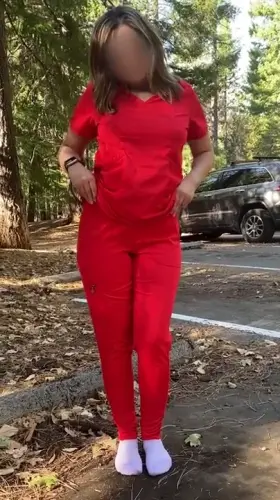 Went on a great hike today! Fun little walk on my lunch and then did 10 miles after work!!!! But of course I had to get out of these scrubs first 😈 [f]