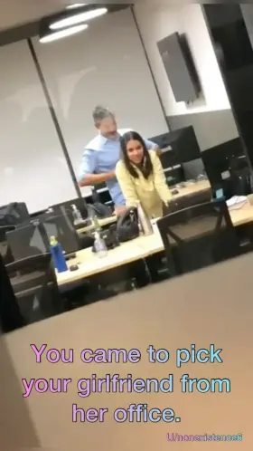 She’s always late from work. Now you know why.