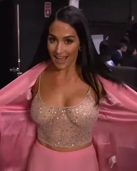 So hard for nikki bella, can share d#©k for bi buds as well.