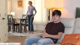 Stepson seems down after breaking up with his girlfriend