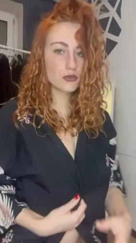 Boobs Kimono Redhead