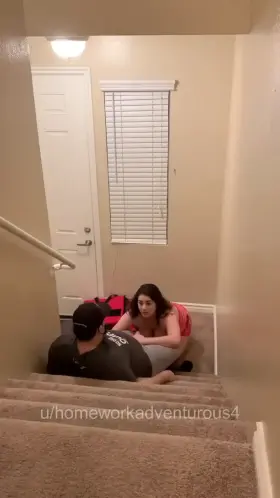 Pizza hut delivery driver was nervous and started telling me he has only been with his two exes so I asked if he wanted to fuck me