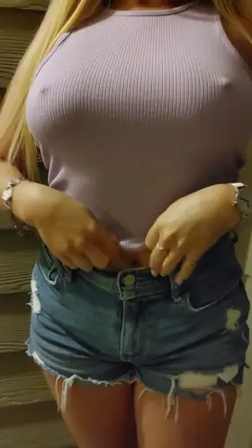 A much better view of my hard nipples