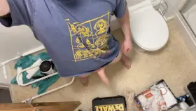 Oops, got a semi whilst decorating 🥴