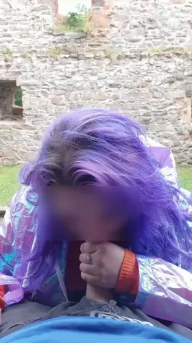 Just a princess sucking dick in a castle