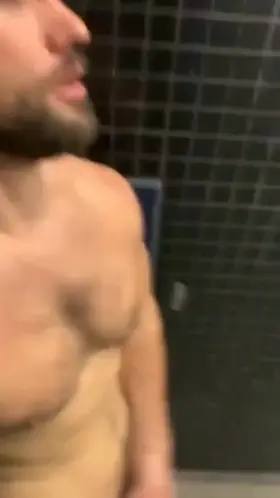 You never know what you might find in the locker room showers…