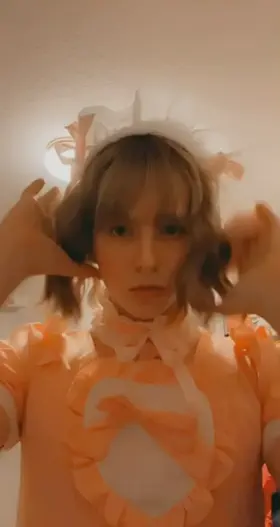 Oh damn 👀 you know when my enslaved sissy Tiffany is pulling her hair back she's getting ready for something serious to show us 😮