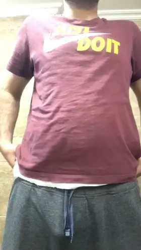 Dropping my pants to show my average member