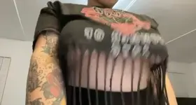 Love how hard my nipples got when I spit 🤤