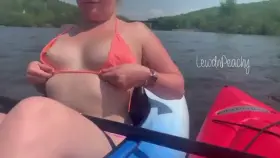 Kayaking and pulling them out to break go hand and hand lol