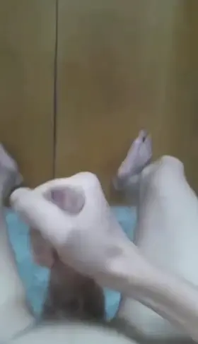 Ejaculating all over the floor