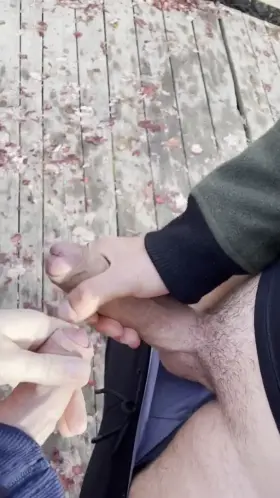 Enjoying nature in fall