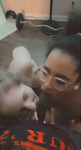 Sucking our favorite cock