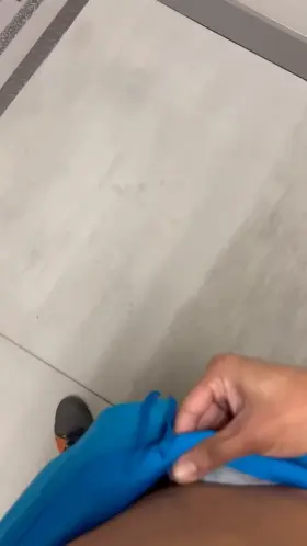 Cumming in the stairwell…